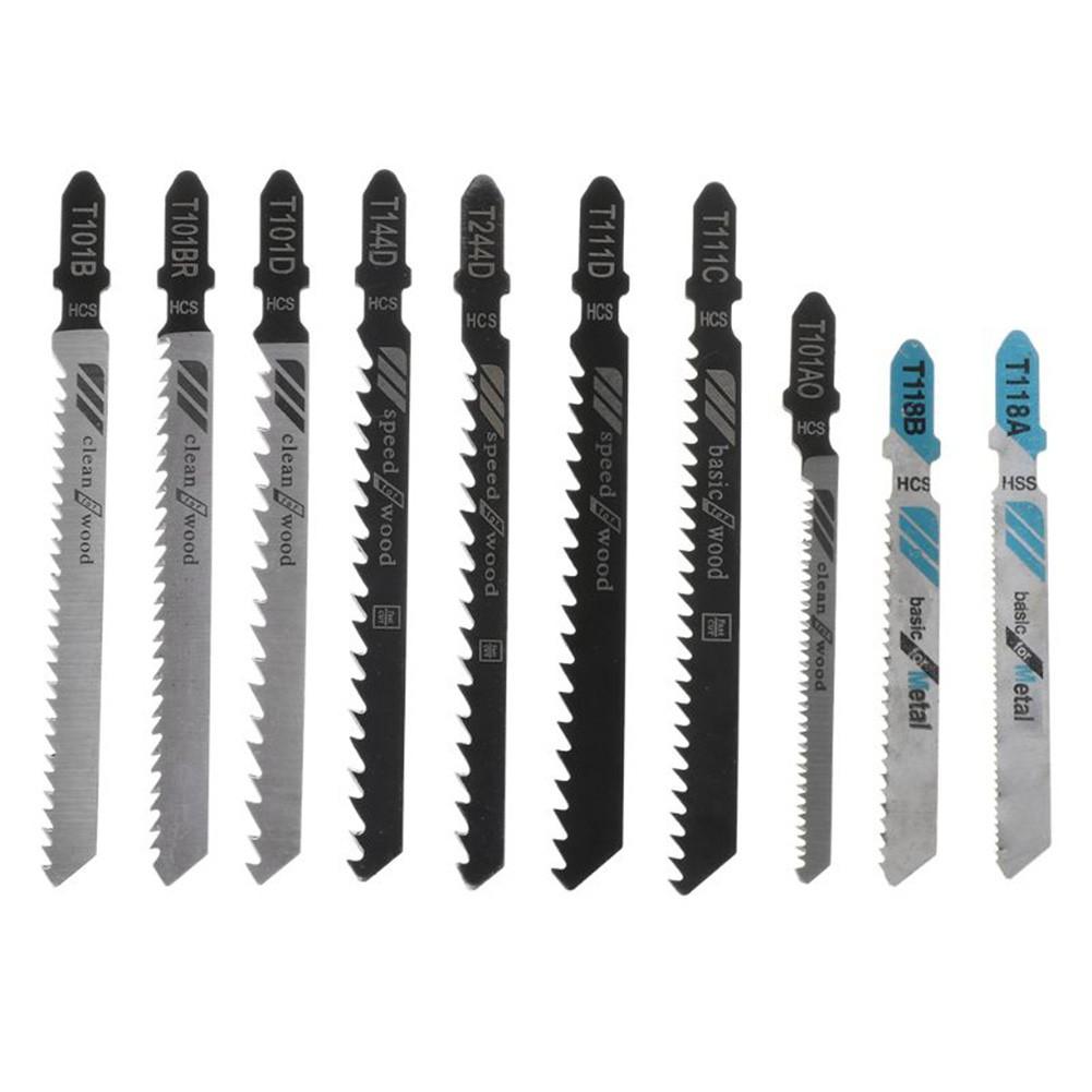 

10PCS Blades Pack Electric Saw Blades Jigsaw Blades Woodworking Tools