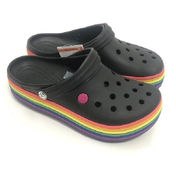 

Женские летние туфли с перфорацией, на толстой подошве, радужные, модные, дышащие, пляжные туфли, шлепанцы на толстой подошве 35EU/CN36