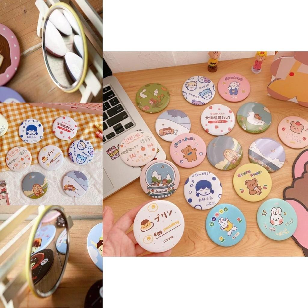 Fashion Mini Makeup Mirror Pocket Compact Cosmetic Vanity Girls Mirror