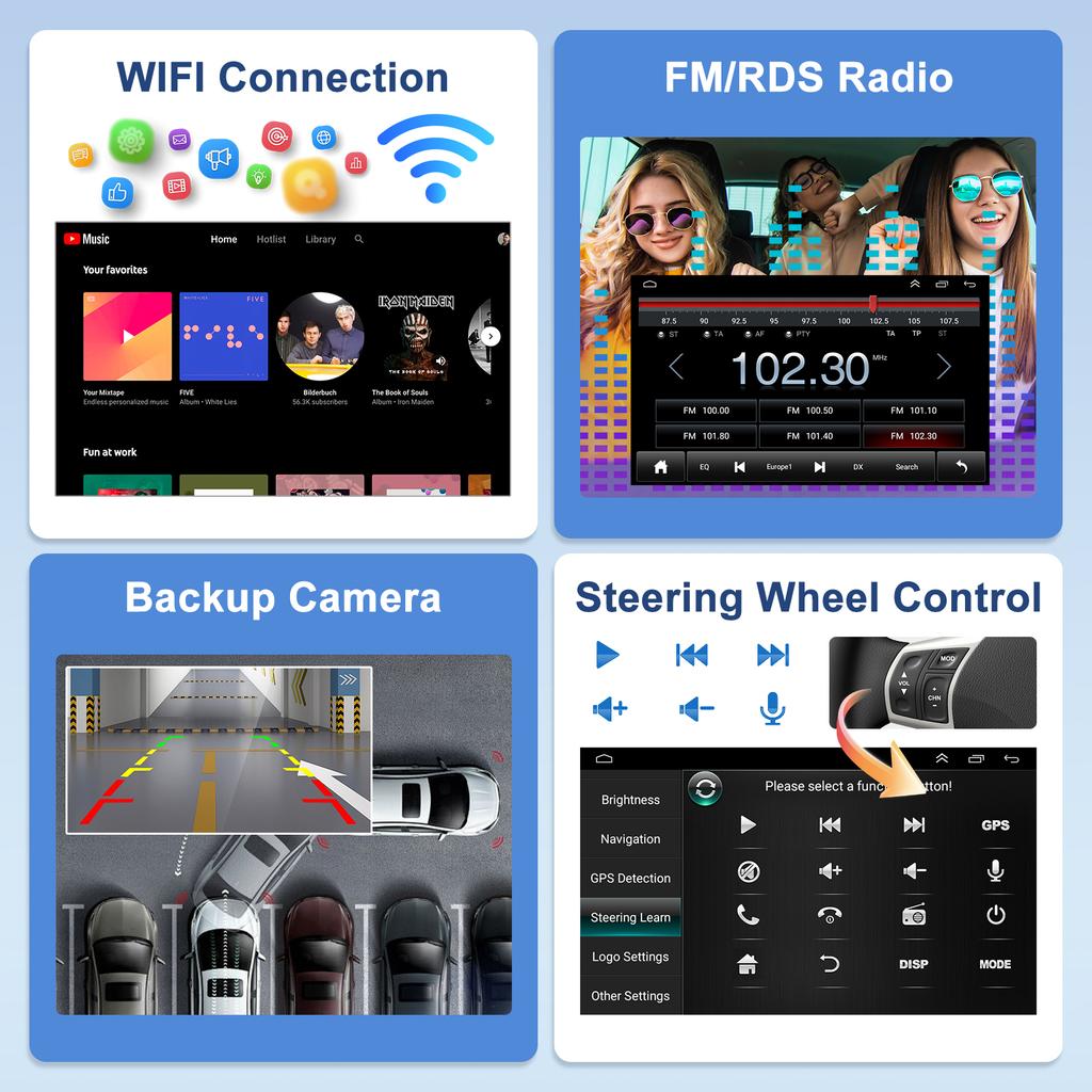 10'' Android 14 Car Stereo Player for Renault Master 2019-2023 Vauxhall Movano B 2019-2021 and NV400 2019-2023 Carplay Android