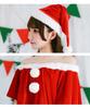 [Milky Time] Christmas Cosplay Santa Miniskirt Short Sleeve Off-the-Shoulder Santa Outfit Set