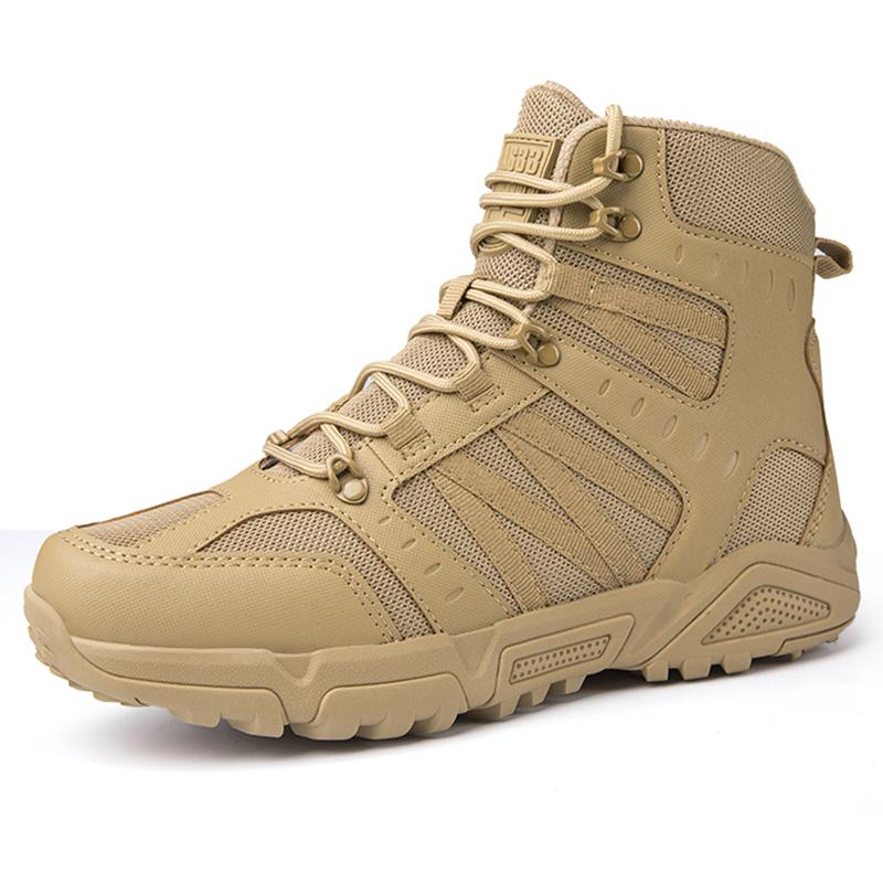 Herrars Taktiska Kängor Armékänga Märke Vattentäta Öken Militärträning Andningsbara Snörning Klättring Vandringsskor Ankelskydd Utomhus