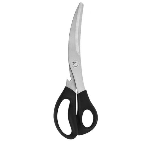 Meltryllis Stainless Steel Kitchen Scissors, Machine Washable, Easy to Clean, Non-stick, Sharp and Labor-Saving, Perfect for Home Barbecues, Camping,