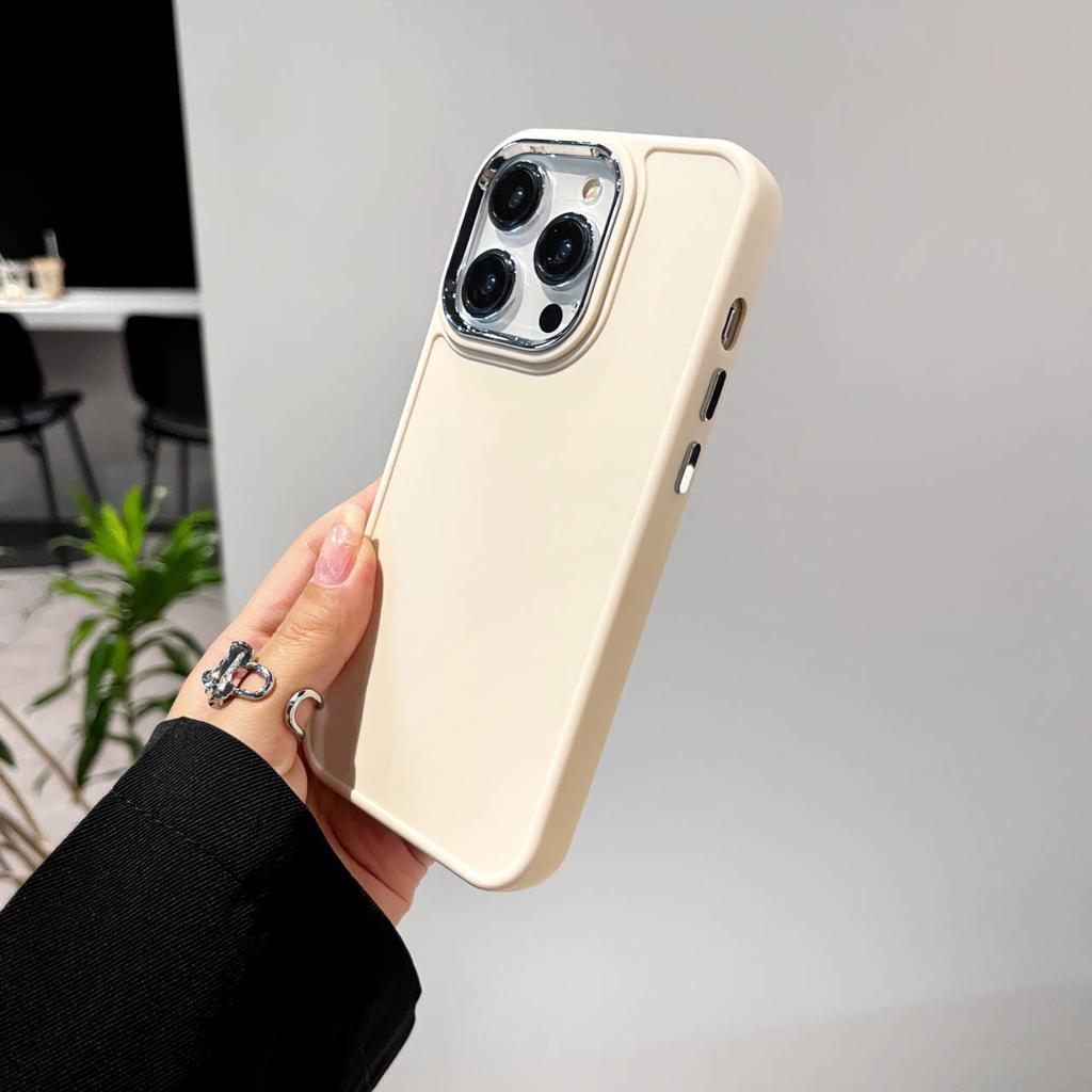 Solid color metal photo frame suitable for iPhone 15 Pro Max cases and iPhone 11/14 Pro protective cases
