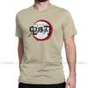 Vintage Demon Slayer Anime T Shirt Men Round Collar 100 Cotton T Shirt Short Sleeve Tees