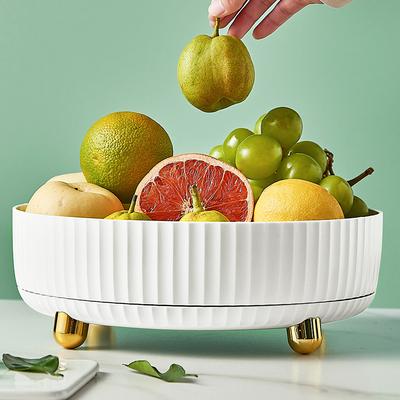 Kitchen Rotating Rack Seasoning Supplies Fruit Cosmetics Countertop Storage Rotating Tray Large