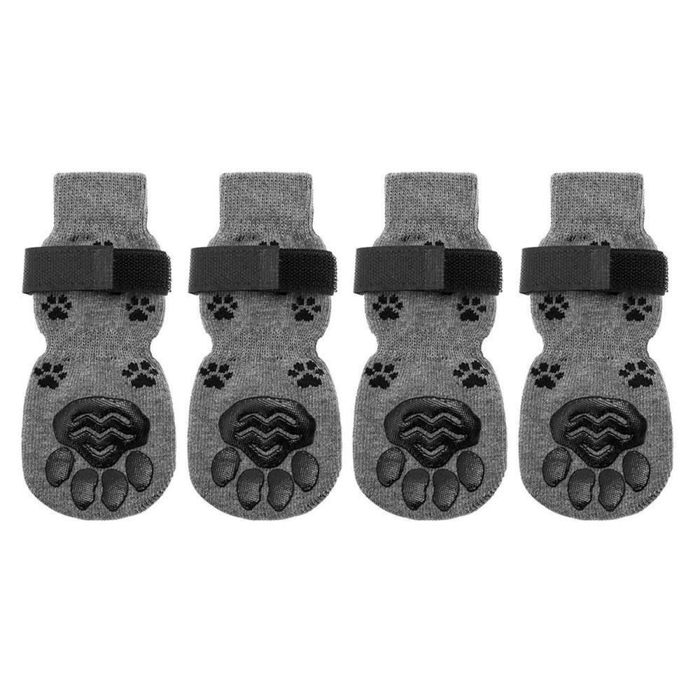 

4Pcs/Set Anti-slip Dog Socks Waterproof Pet Paw Protector Cute Pet Shoes Pet Supplies S