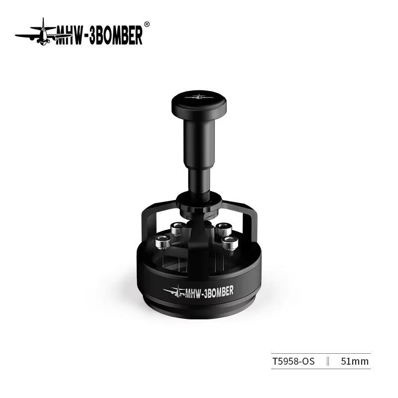 MHW-3BOMBER WDT Espresso Stirrer for 51/53/58mm Portafilter Distribution Tool Adjustable Depth with 6 Needles Coffee Accessories