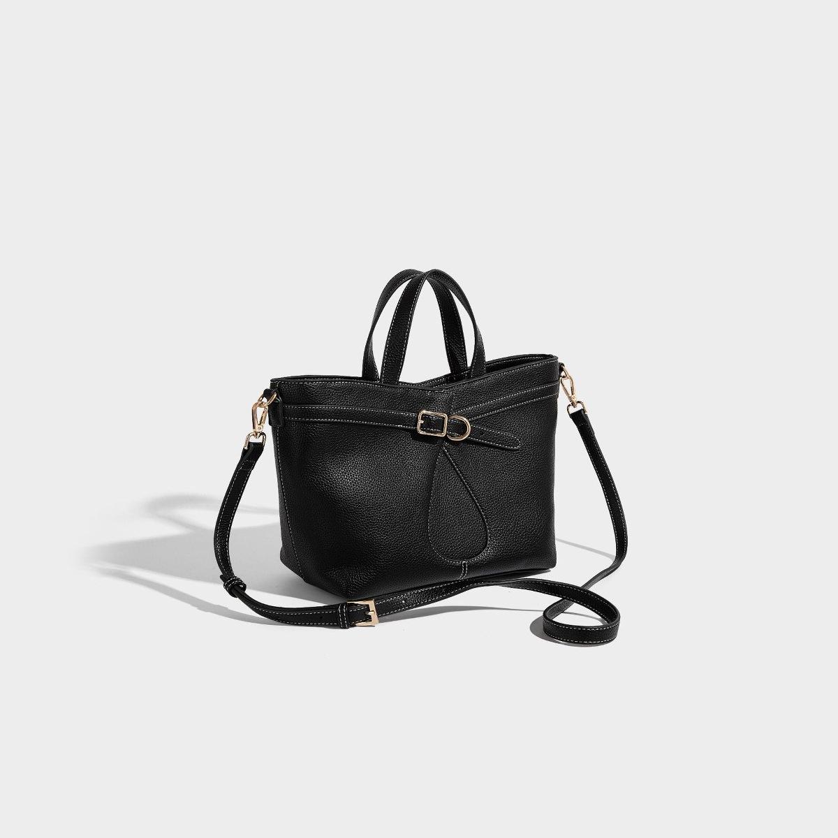 

Cross-Border Retro Bag Women Large Capacity 2025 New Versatile Simple Shoulder Bag Casual Fashion Commuter Tote Bag чёрный