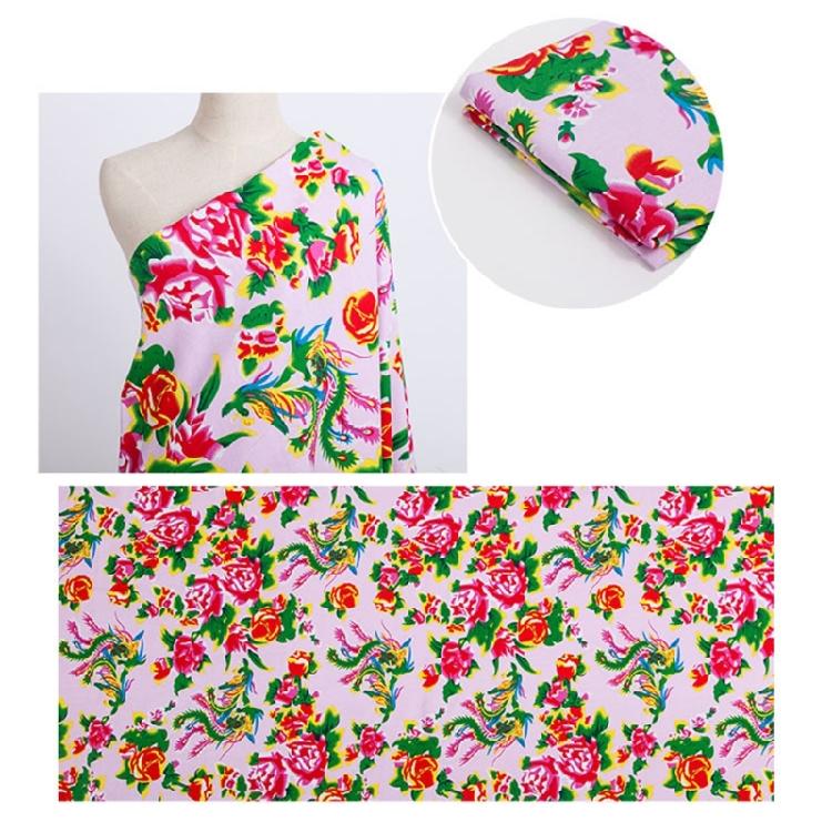 Blumen Baumwollstoff zum Nähen Basteln Heimdekoration 160 cm Breit Nähbaumwollstoff für Bekleidung Accessoires