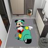 Mickey Mouse Castle Fantasy Disney Cartoon Theme Anti-Slip Rug - Polyester, Home Decor, Suitable for Bedrooms, Living Rooms, Doorways, and Studios