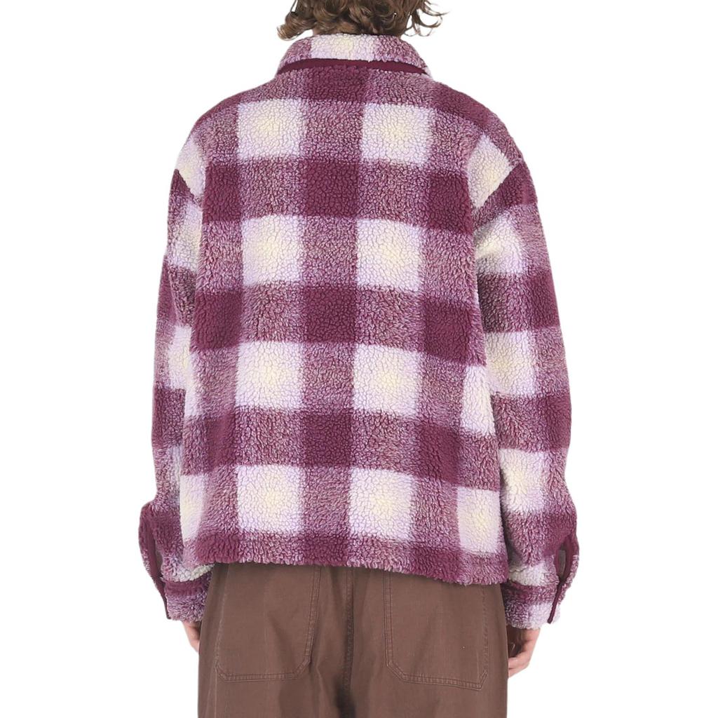 Stussy Shadow Plaid Sherpa Zip 1110224-