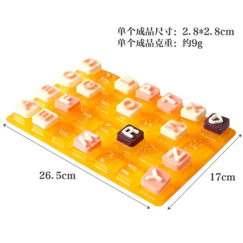 26 Letter of Alphabet Ice Cube Chocolate Making Tools Silicone Cake Candy Jelly Soap Baking Mold Cak