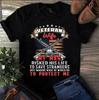 Kriegerveteranen-Ehefrau Mein Mann riskierte sein Leben, um Fremden zu retten Wir Veteranen Geschenk Herren- und Damen-T-Shirts