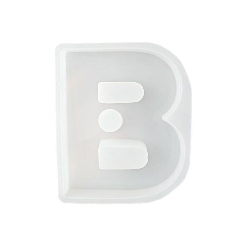 English Letter Shape DIY Silicone Mold 3D Handmade Candle Holder Molds Gypsum Resin Mold Craft Candlestick Mould Decor