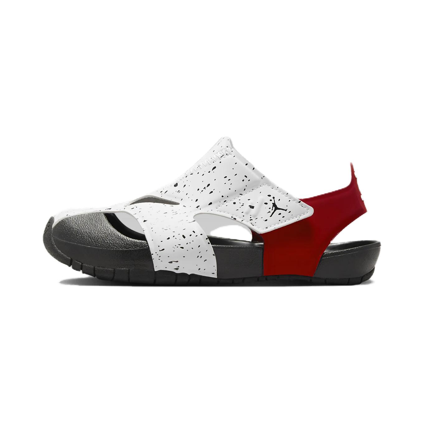 Jordan Flare PS White Gym Red Black Sandals CI7849-106 32