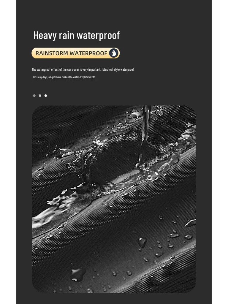 210D Motorcycle Cover: Rain & Sunproof, Thickened Oxford Cloth, Dust Cover with Anti-theft Buckle