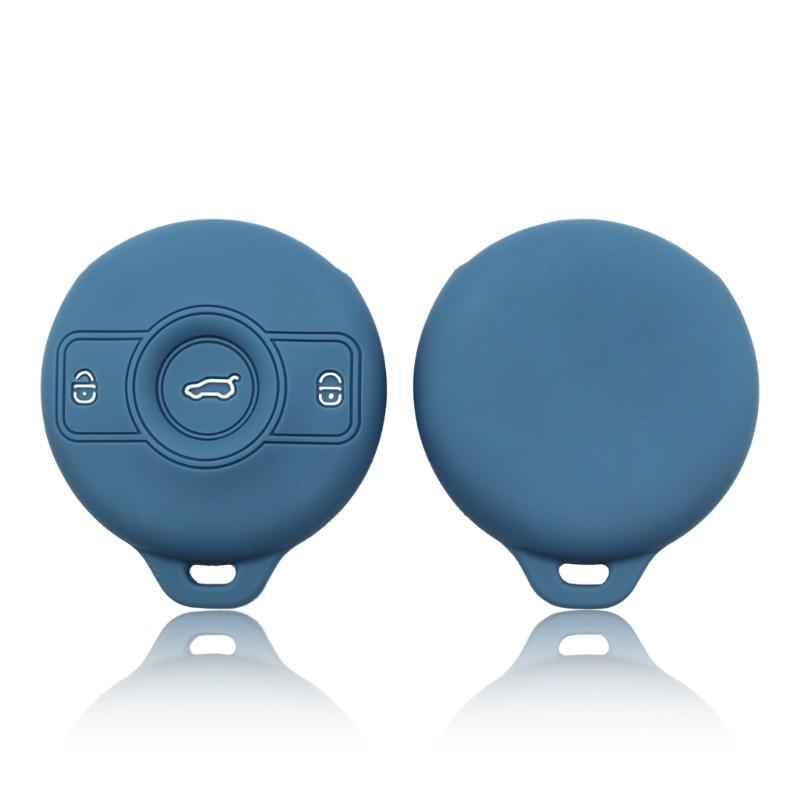 Car Key Cover Silicone Protector Anti Drop Design Ergonomic Shape Quick Installation Multiple Color Option Weatherproof