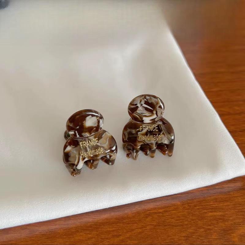 2 Pièces/Paire Mini 2cm Acétate Petites Pinces à Cheveux Épingles Latérales Acétate Crabs à Cheveux pour Filles Barrette Mignonne Clips Accessoires Cheveux Femmes