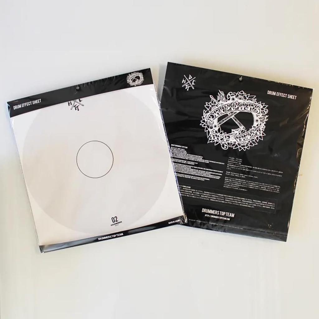Drummers Top Team EFFECT SHEET 14" 0.3mm - Drum Sound Change Effect Sheet for Snare Drums (0.3mm)