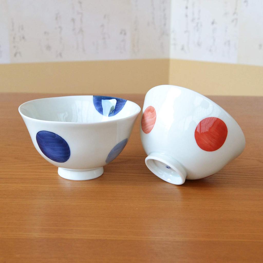 thank you card included Couple bowl pair rice bowl Arita ware Nisai maru crest gift box Thank-you item, gift, present, retirement, promotion,