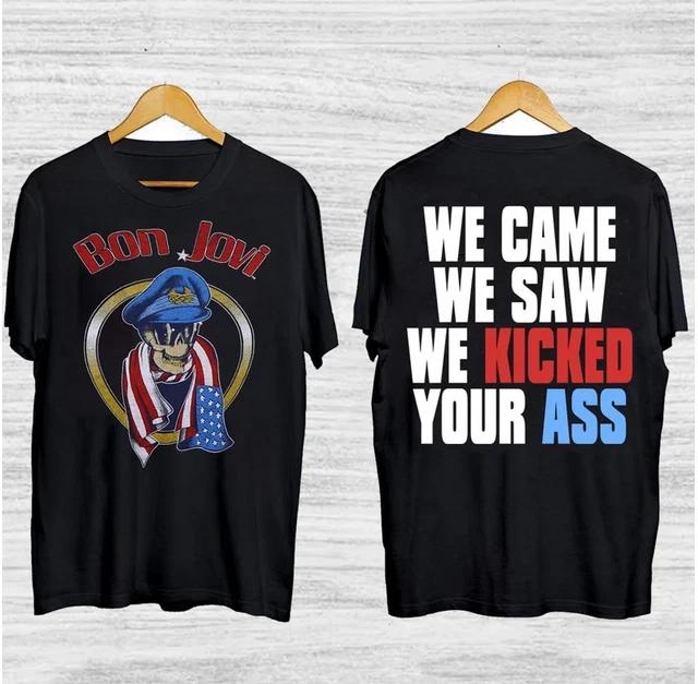 1980s Bon Jovi We Came We Saw We Kicked Your Ass T-Shirt L