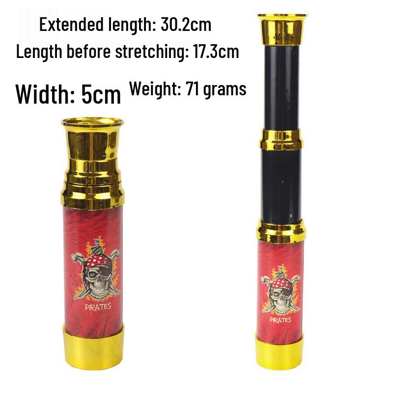 

Аксессуары для пиратского костюма: Повязка на глаз в виде черепа, шляпа, крюк, флаг, телескоп, нож и пистолет на Хэллоуин. One Size