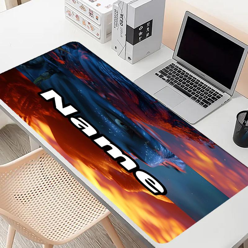 Custom Name Personalized Avatar Pattern Mousepad, Laptop PC Desk Mat, Decorative Desk Mat for Home Keyboard Pad Gift