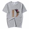 Summer A To Z 26 Alphabet Print Tshirt Cartoon Tees Women Streetwear Funny Casual T