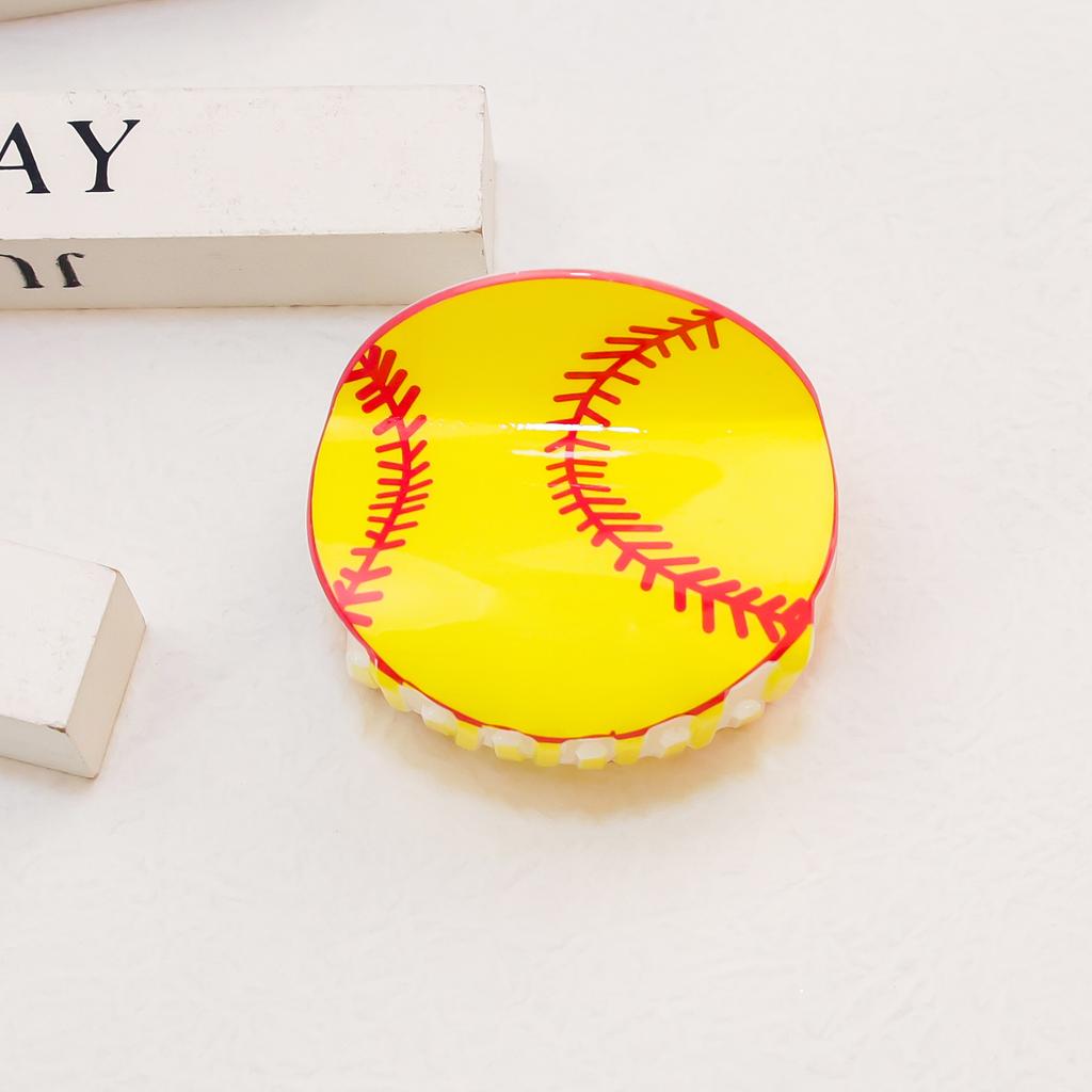 Y2K Acrylic Large Hair Clip Fashion Shark Clips Basketball Football Rugby Girls Hair Claw Hair Accessories for Women