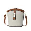 Crossbody Pu Water Bucket Bag For Women With Zipper Closure And Inner Pocket