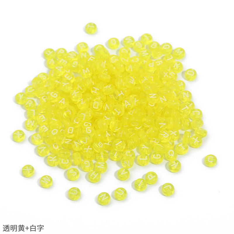 

Прозрачные акриловые бусины с буквами алфавита, ручная работа, бусины, ожерелье, брелок, бижутерия, аксессуары, браслет, вязание 100pcs/bag