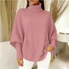 2026 Women's High Neck Loose Knit Pullover - European and American Autumn/Winter Style