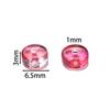 50pcs Glass Round Flat Wheel Beads Colored Loose Spacer Beads for DIY Jewelry Making Earrings Necklaces Bracelets Accessories
