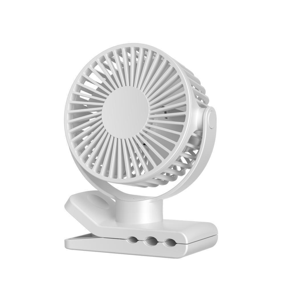 

USB Clip-On Silent Rotatable Fan with Built-in Battery for Dorms and Bedsides 64*118*149 mm