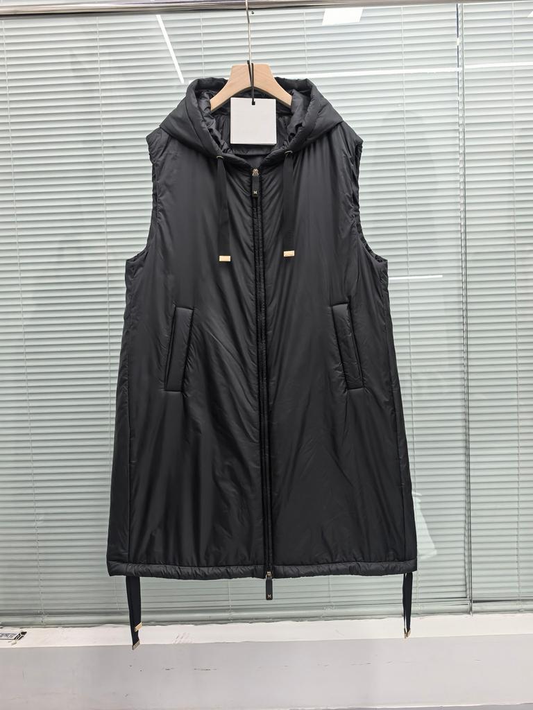 European camel fleece spring new medium and long camel fleece vest drawstring hooded women's warmth