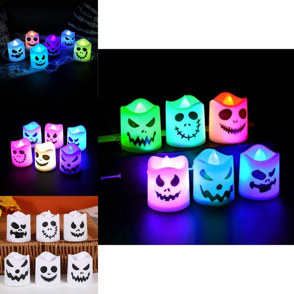 Halloween Ghost Led Candle Light For Haunted House Party Decor