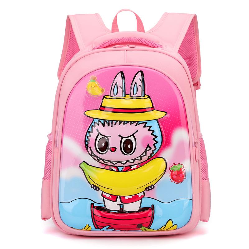 School Bag New LABUBU Cartoon Hard Shell Bag Primary School First Grade Trend Cute School Bag