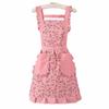 Breathable Ruffle Edge Apron Oilproof Kitchen Apron New Floral Apron  Kitchen Cooking