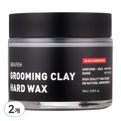 Graphene Grooming Clay Harthaarwachs, 75g, 2 Stück