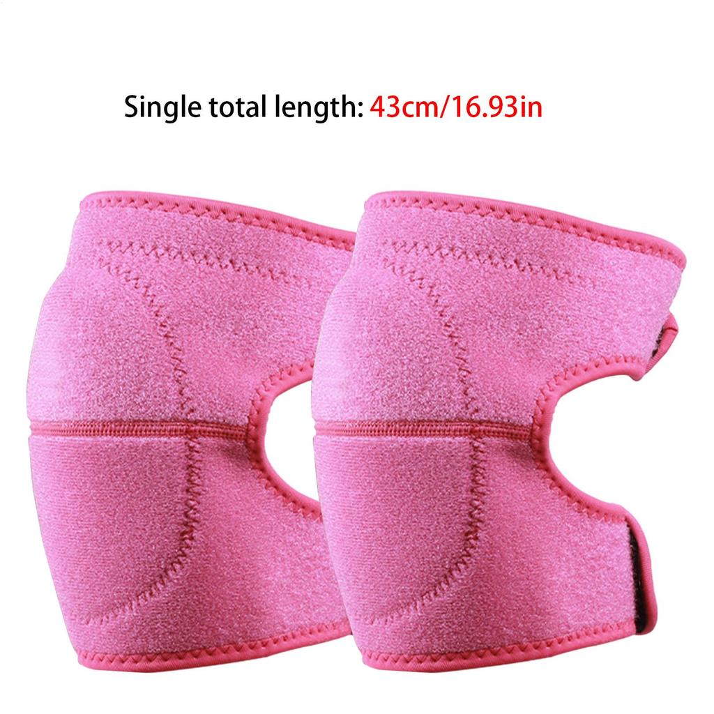 1 Pair Sports Compression Knee Pads Elastic Knee Protector Thickened Sponge Knee Brace Support for Dancing Workout Training