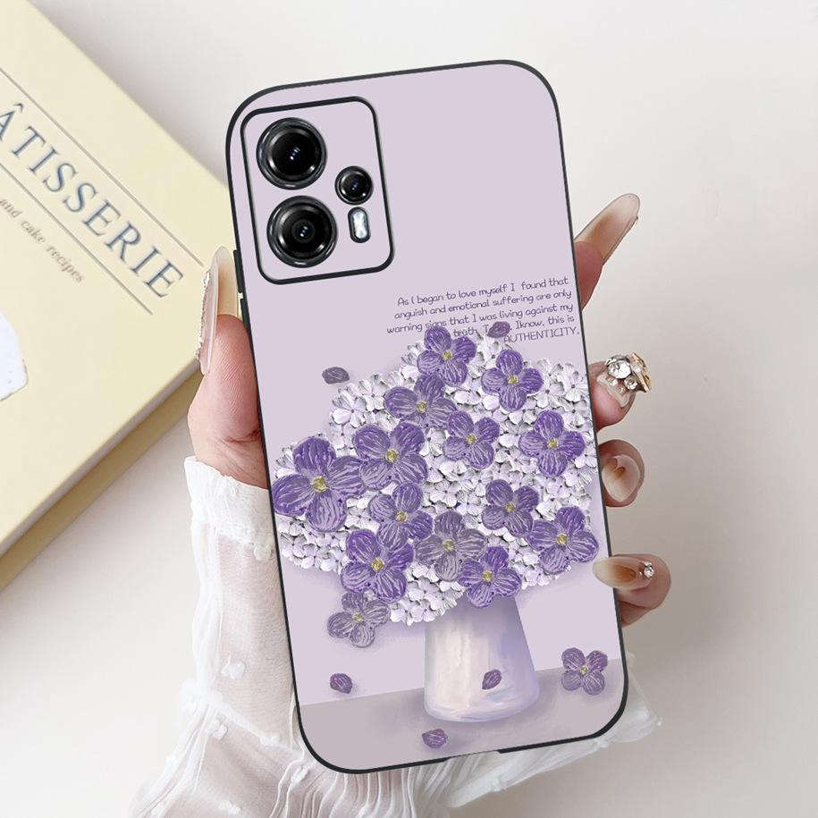 For Motorola Moto G13 G23 Case Lovely Panda Daisy Painted Cover Soft Silicone Phone Case For Moto G23 G 13 MotoG13 MotoG23 Coque