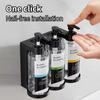New 300ML Shampoo Bodywash Dispenser Bottles Wall-mounted Amber Empty Shampoo Bottles with Pumps Large Capacity Shower Bottles