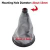 Manual 6 Speed Gear Shift Knob Shifter Lever Chrome + Black Leather Dust Cover For BMW MINI COOPER R55 R56 R57 R58 R59 R60 R61