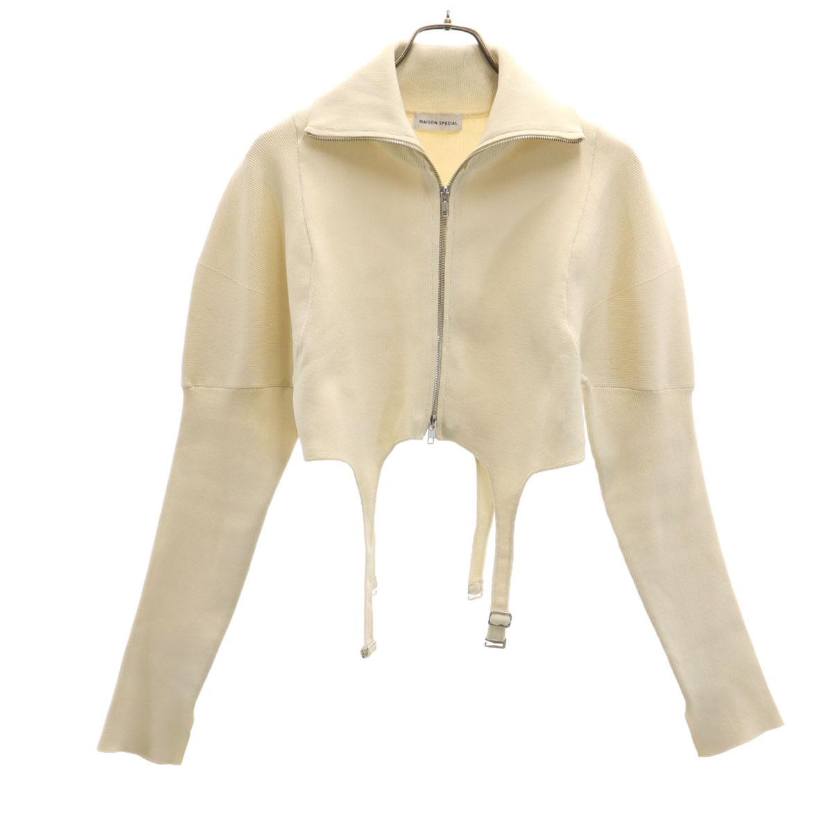 

MAISON SPECIAL Вязаная куртка короткой длины FREE бежевый Женский Б/У