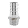 3/4 Inch Stainless Steel Barbed Hose Fittings Barb Connector for Air Water Fuel Line Repair Industrial