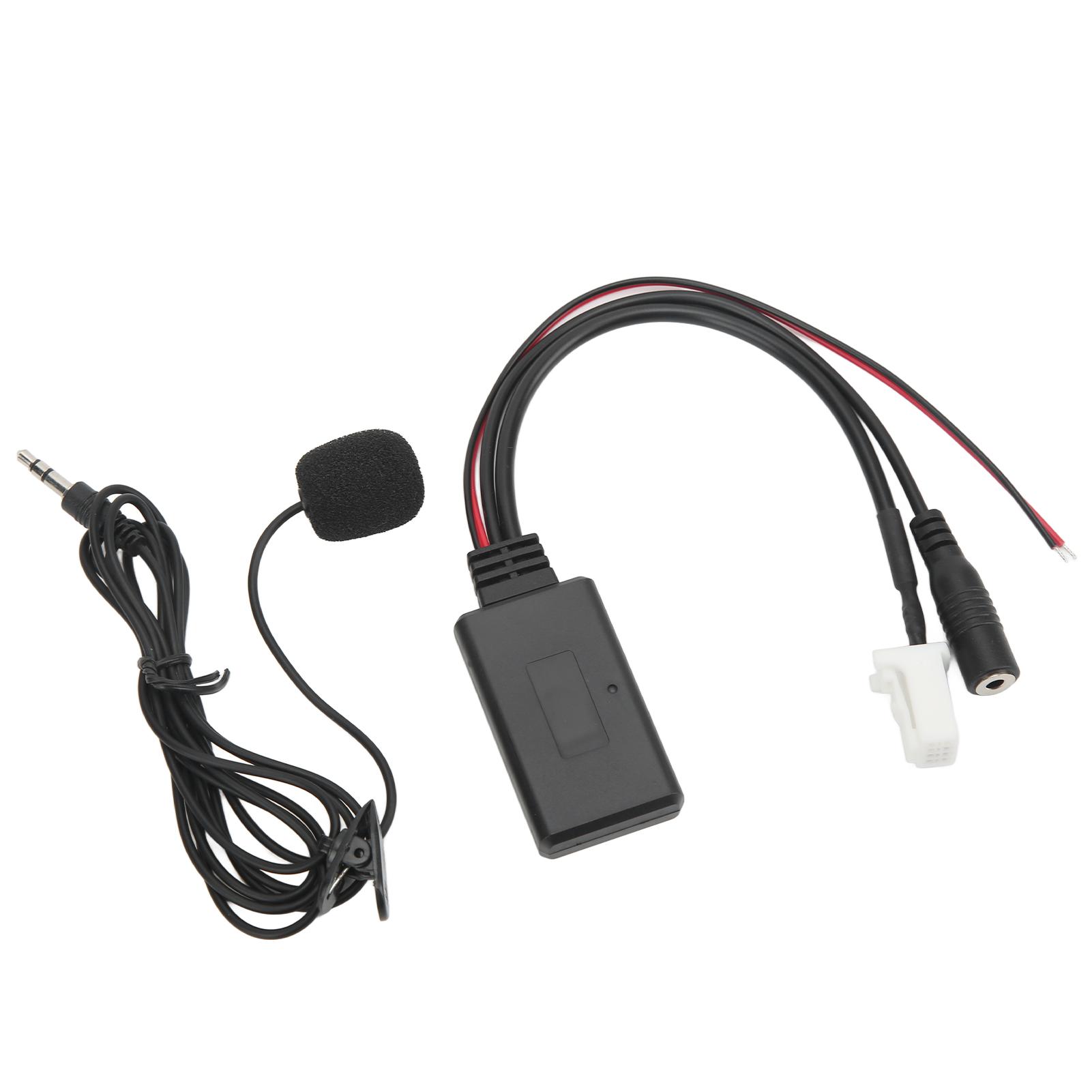 

Car Bluetooth Audio Cable Adapter with Microphone Hands Free Replacement for Suzuki SX4 Grand Vitara 2007‑2010