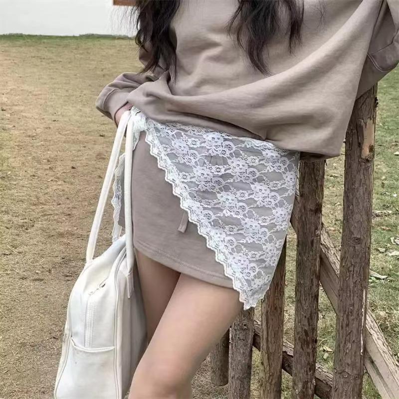 New Spring and Summer Lace Triangle Scarf for Women with Large Waves of Flowers Covering Up Sweet Ass Curtain Skirt Korean Princ