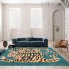 Cartoon Cute Tiger Carpet Living Room Bedroom Retro Stylish Cushion Home Decor Children's Room Non-Slip Abstract Carpet