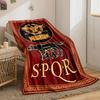 SPQR Roman Empire Themed Blanket with She-Wolf and Legion EagleBlanket for Livingroom Couch lunch break throw for Friend's festival Gift